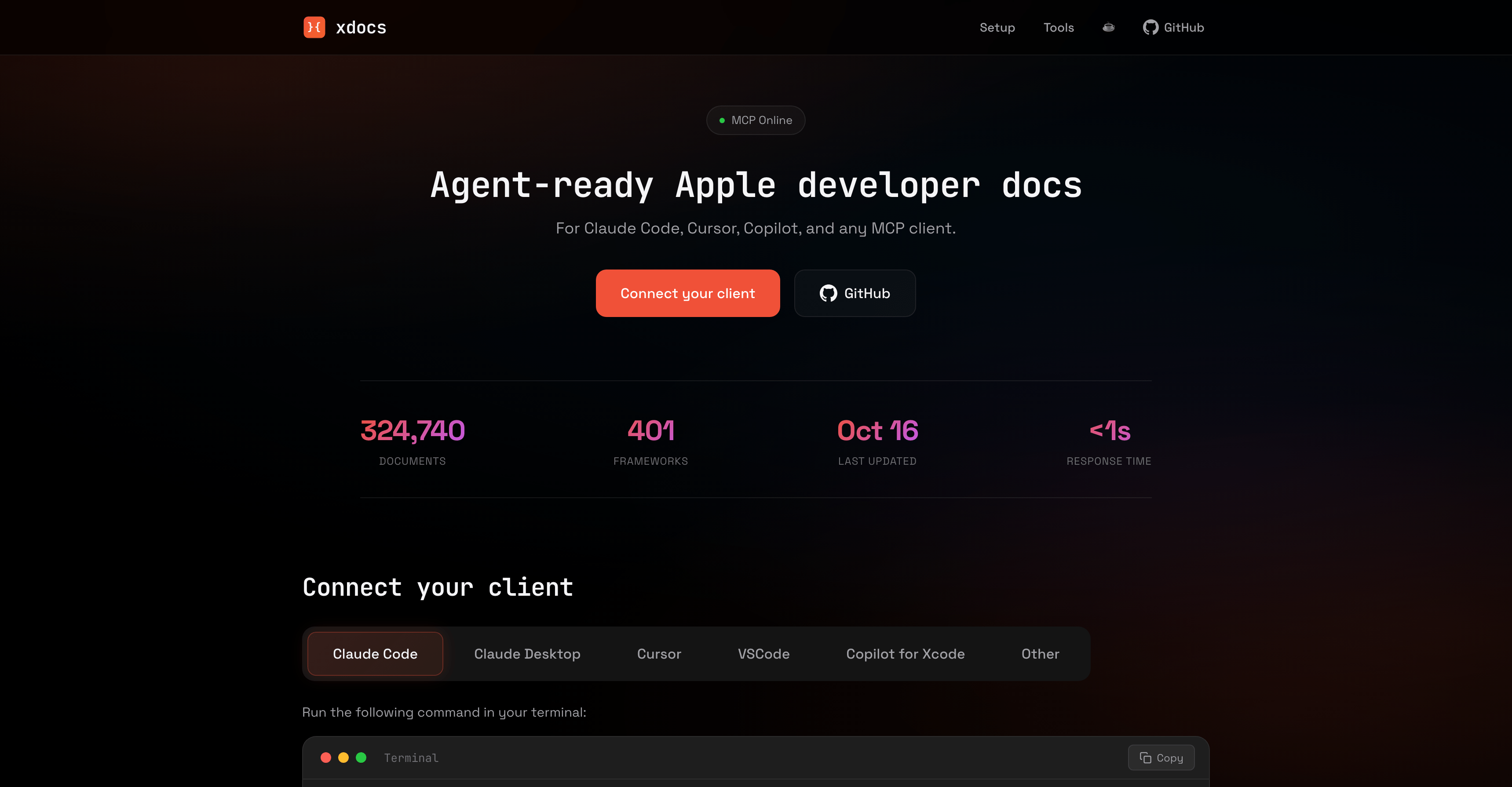 xdocs - Apple Developer Documentation MCP Server for AI Coding